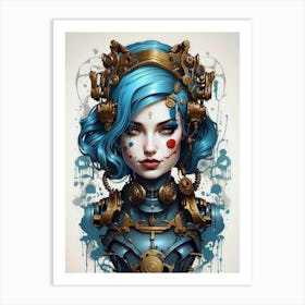 Steampunk Girl 4 Art Print