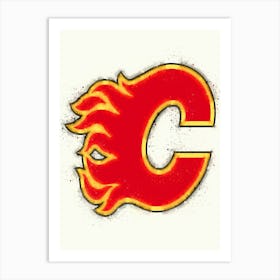 Calgary Flames Art Print