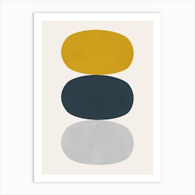 Colored ovals 1 Art Print