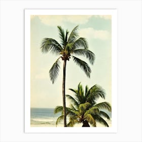 Colva Beach Goa India Vintage Art Print