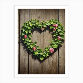 Heart Ivy Art Print