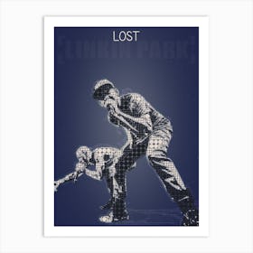 Lost Mike Shinoda And Chester Bennington Linkin Park Art Print
