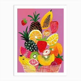 Basket Of Fruit Art Print