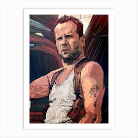 Bruce Willis Die Hard Art Print