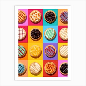 Cookies Tile Effect Pop Art Art Print