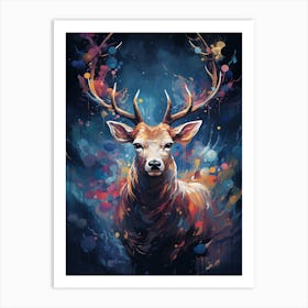 Deer Painting Art Print