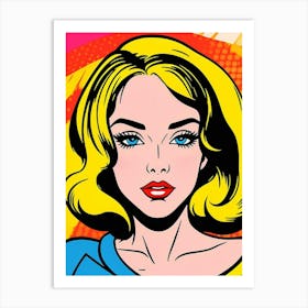 Retro Look Pop Girl 1 Art Print