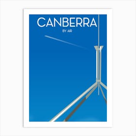 Canberra By Air Travel poster Art Print