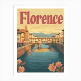 Aihrgdesign A Classic 1960s Travel Poster For Florence Art Print