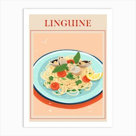 Linguine Italian Pasta Poster Art Print