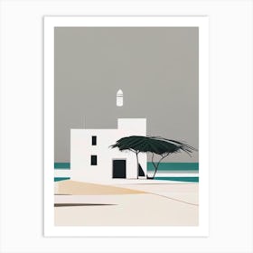 Lamu Island Kenya Simplistic Tropical Destination Art Print