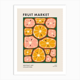 Fruit Market Colorful Abstract Kitchen Art 2 Art Print