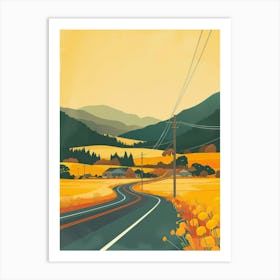 Road In The Countryside Art Print