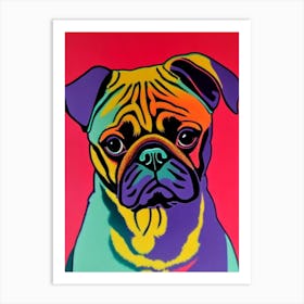 Pug Andy Warhol Style Dog Art Print