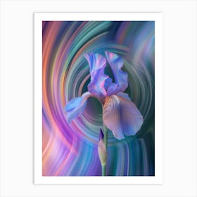 Futuristic Iris Art Print