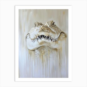 Alligator Head 10 Art Print