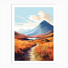 West Highland Way Ireland 4 Hiking Trail Landscape Art Print