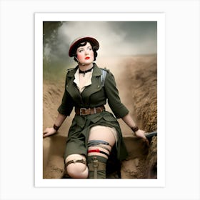 Sexy Soldier 2 Art Print