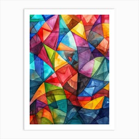 Abstract Watercolor Painting 63 Art Print