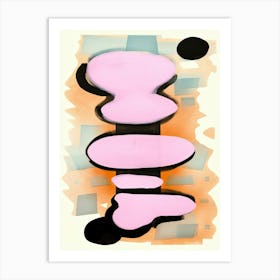 Pink Pop Painting Abstract 5 Art Print