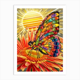 Butterfly In The Sun Art Print