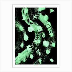 Glow In The Dark Abstract Nature Art Print