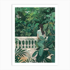 In The Garden Schonbrunn Palace Gardens Austria 2 Art Print