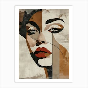 Abstract Portrait Of A Woman 70 Art Print