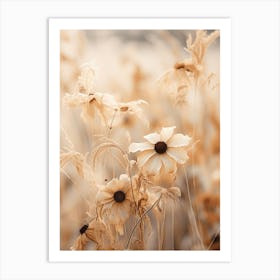 Boho Dried Flowers Black Eyed Susan 1 Art Print