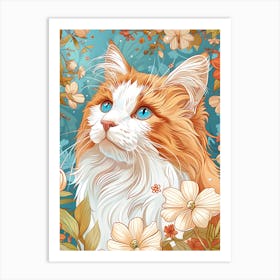 Orange Tabby Cat 1 Art Print