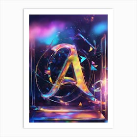 Beautiful Letter A Art Print