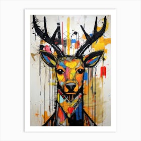 Deer 1 Neo-expressionism Art Print
