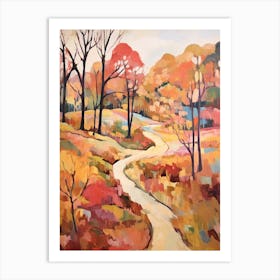 Autumn City Park Painting Forest Park St Louis Art Print