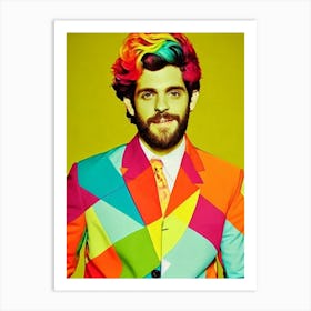 Thomas Rhett Colourful Pop Art Art Print