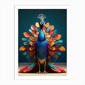 Peacock Art Print