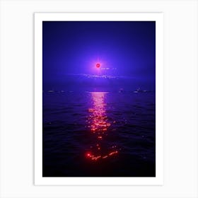 Purple Light In The Sky Art Print