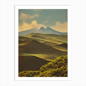 Timanfaya National Park 2 Spain Vintage Poster Art Print