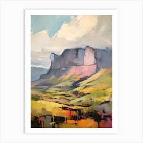 Table Mountain South Africa 4 Mountain Painting Art Print