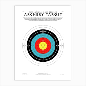 Archery Target Art Print