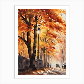 Autumn In The Park 2 Art Print