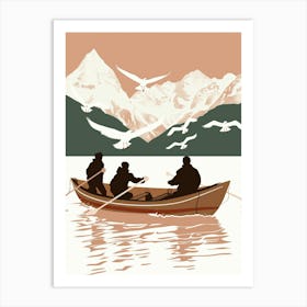 Fishing In The Arctic Art Print