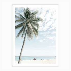 Beach Palm Tree On A Tropical Island Travel Photography Art Print