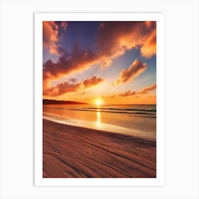 Sunset On The Beach 924 Art Print