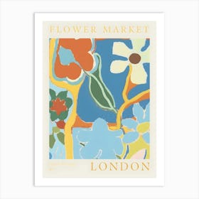 Flower Market London Art Print