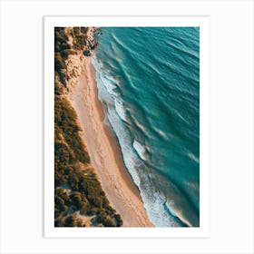 Aerial View Of A Beach 36 Art Print