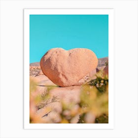 Heart Rock In Joshua Tree National Park California Art Print