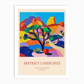 Colourful Abstract Joshua Tree National Park Usa 3 Poster Art Print