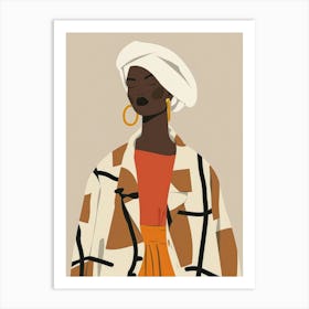 African Fashion Illustration 1 Art Print