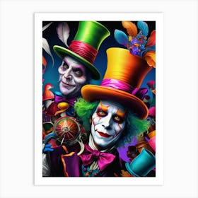 Colorful Madhatter #1 Art Print