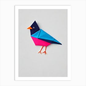 Cardinal 2 Origami Bird Art Print